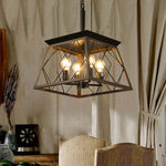 Arkez 4-Light Farmhouse Chandelier – Vintage Antique Hanging Fixture