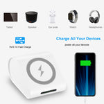 Arkez 10400mAh Qi Wireless Power Bank - Fast Charging for iPhone & S10