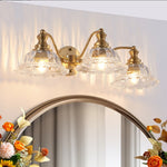 Arkez 24" Luxury Golden Wall Sconce – 3-Light Vintage Vanity Fixture