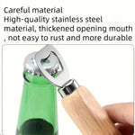 Arkez Heavy-Duty Beer Capper & Corkscrew – Premium Wood & Steel Opener