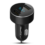 Arkez Aluminum 15W Dual USB Car Charger – Fast 3.1A Adapter for iPhone