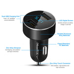 Arkez Aluminum 15W Dual USB Car Charger – Fast 3.1A Adapter for iPhone