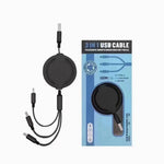 Arkez 3-in-1 Universal Charging Cable - Multi-Device Fast Data Cord