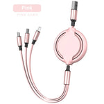Arkez 3-in-1 Universal Charging Cable - Multi-Device Fast Data Cord