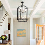Arkez 8-Light Tiered Lantern Chandelier – Industrial Farmhouse Pendant