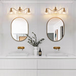 Arkez 24" Luxury Golden Wall Sconce – 3-Light Vintage Vanity Fixture