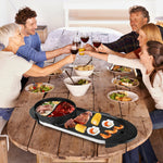 Arkez 2200W 2-in-1 Electric Hot Pot & BBQ Grill – 5-Gear Dual Control