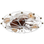 Arkez Low Profile Caged Ceiling Fan – Modern Industrial Fan with Remote