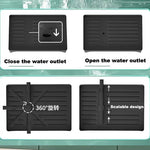 Arkez 2-Tier Rustproof Dish Drying Rack – Large Capacity with Drainboard